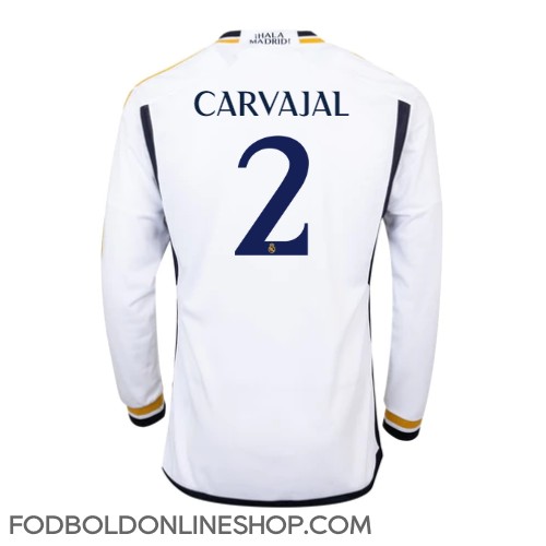 Real Madrid Daniel Carvajal #2 Hjemmebanetrøje 2023-24 Langærmet